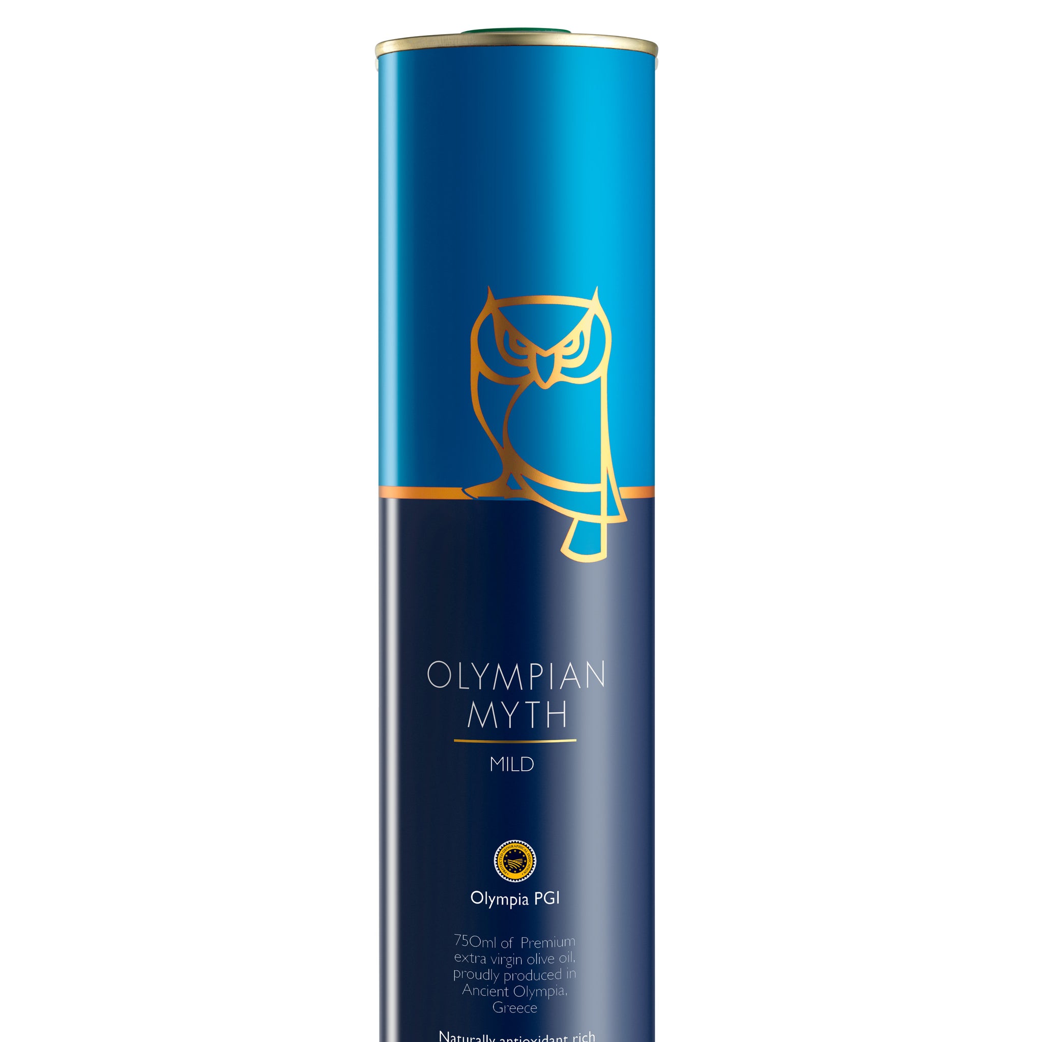 Olympian Myth Mild, Olympia PGI Extra Virgin Olive Oil, Cold Pressed, 750 ml (25.3 fl oz)