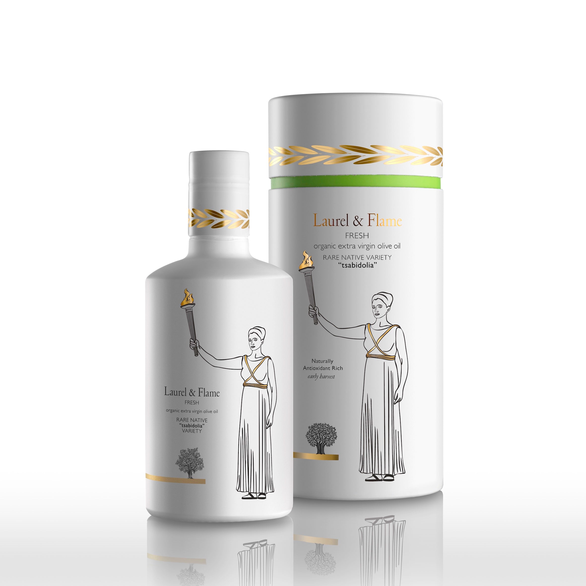 Laurel & Flame Tsabidolia — Rare Single-Varietal Extra Virgin Olive Oil